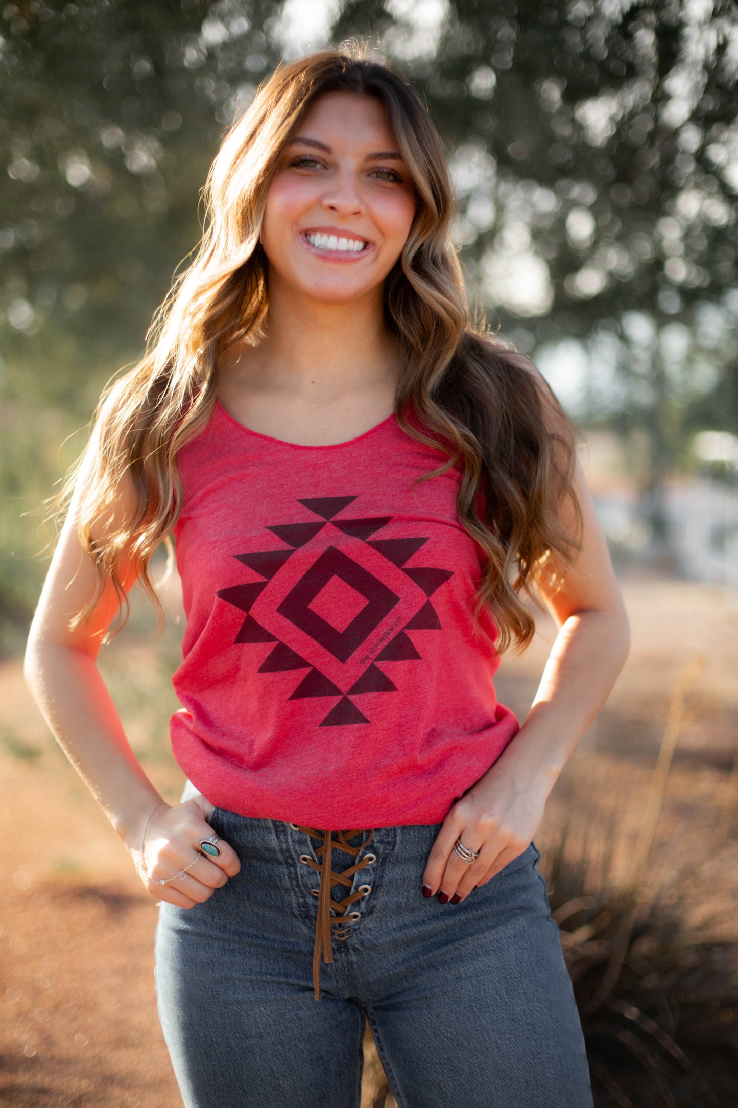 Red Aztec Tank