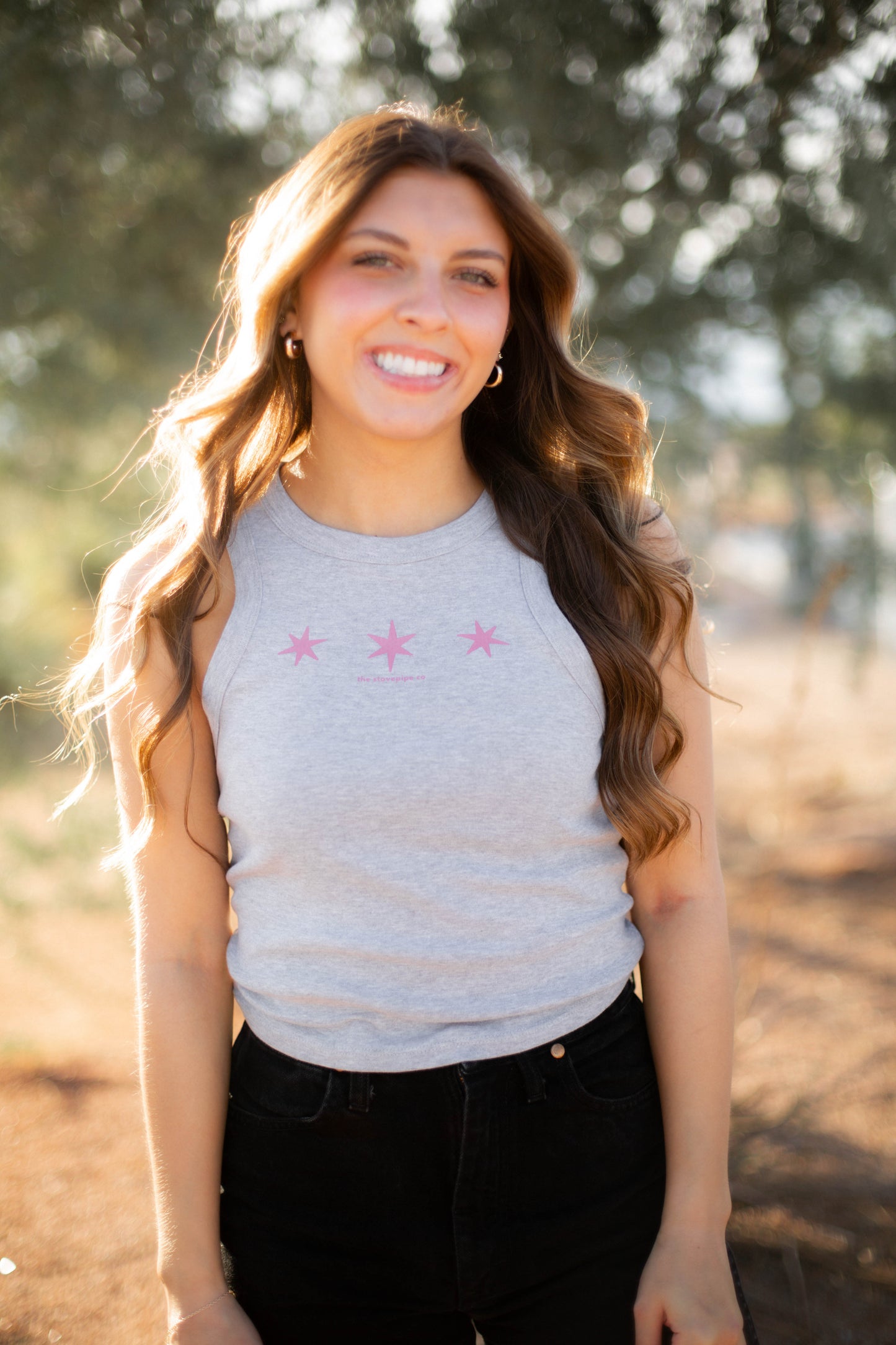 SMALL ONLY - Grey Star Tank