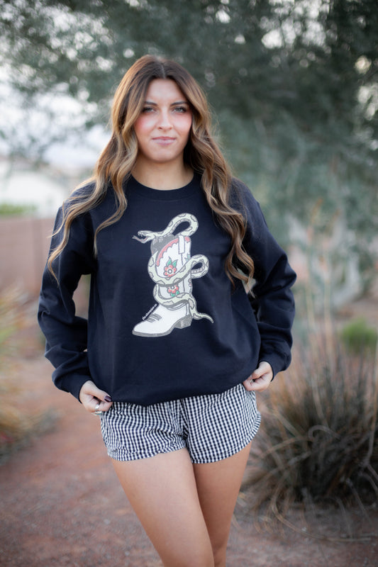 Boot Snake Crewneck