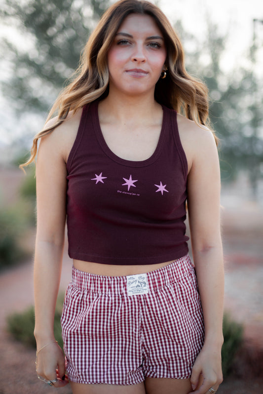Maroon Star Tank