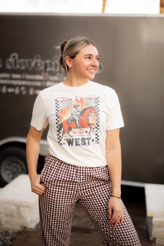SMALL ONLY - Tan Wild West Tee