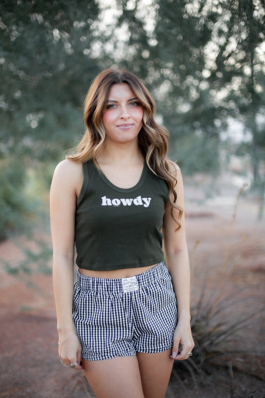 LARGE ONLY - Howdy Crop Tank