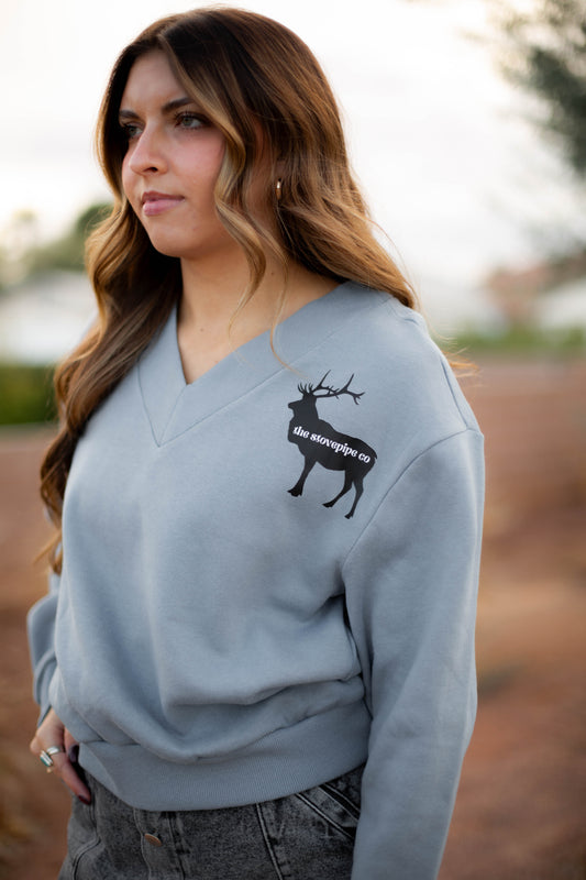 SMALL ONLY - Elk Stovepipe Crewneck