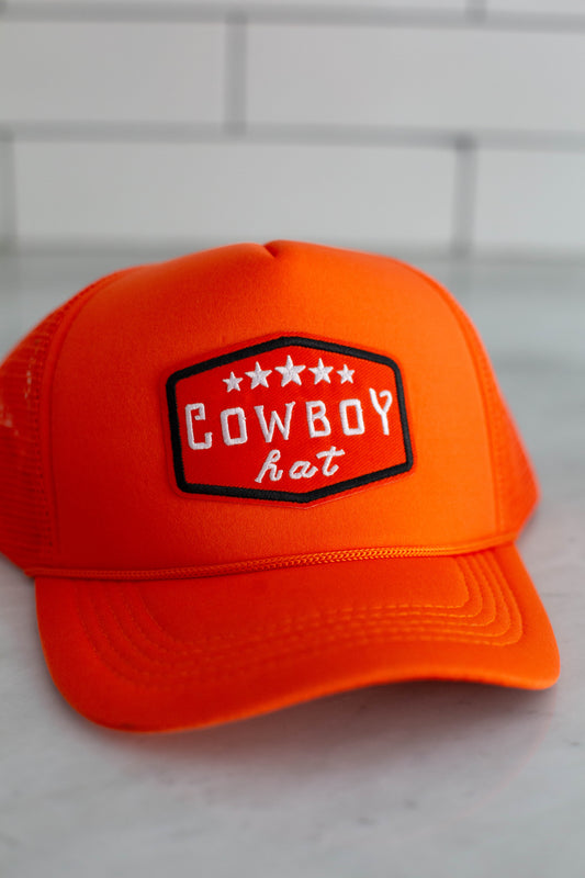 Orange Cowboy Hat