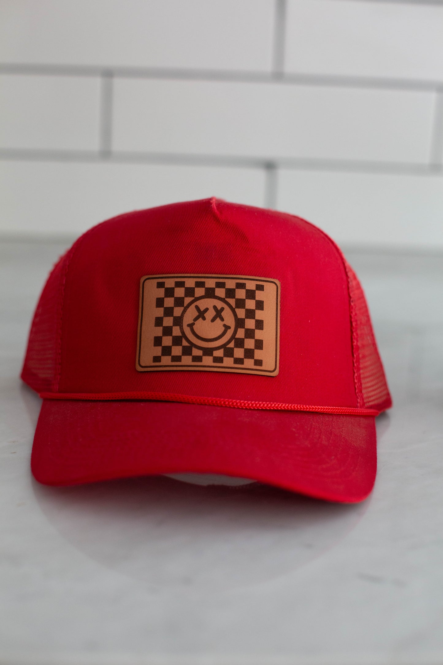 Red Happy Hat