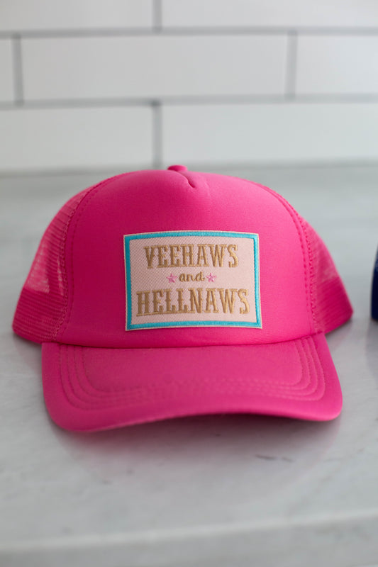 Hot Pink Yeehaws & Hellnaws Hat