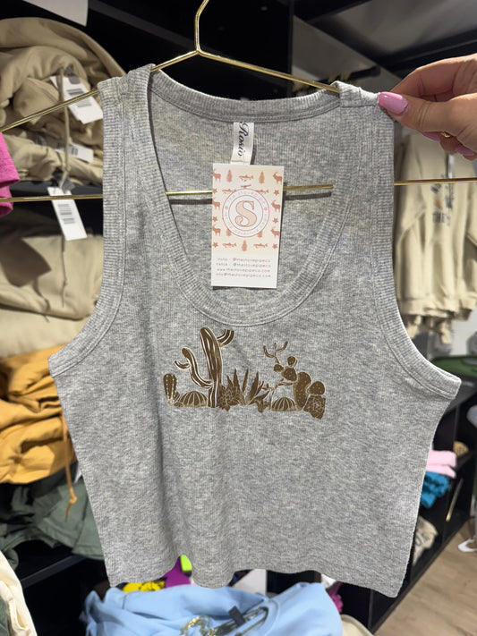 Grey Cactus Tank