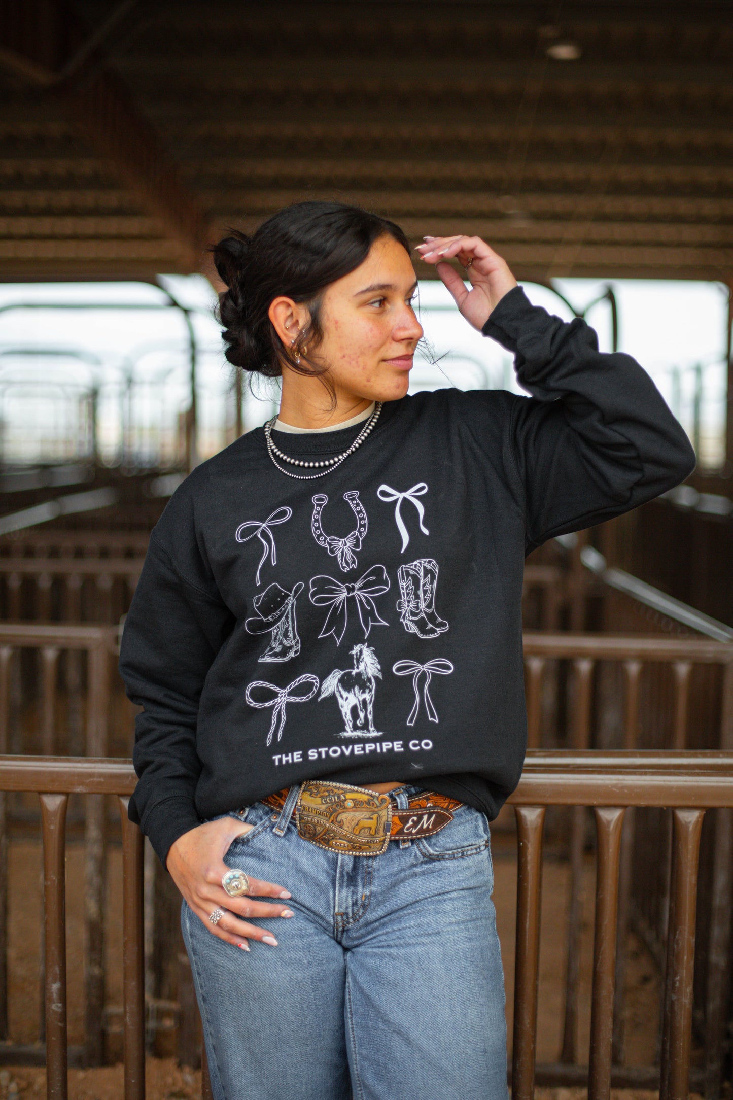 Bootlaced Crewneck