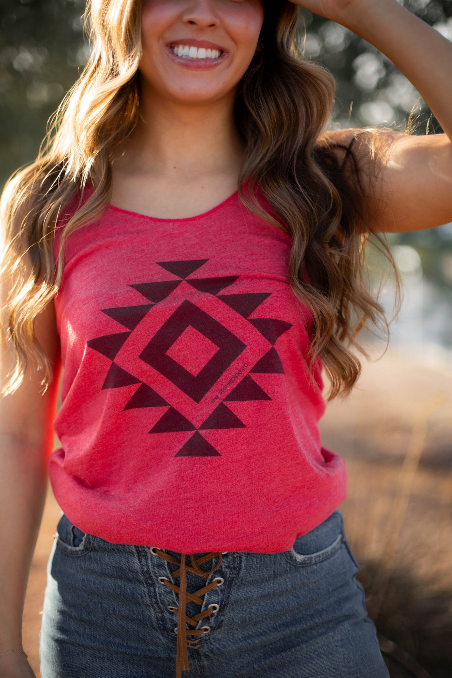 Red Aztec Tank