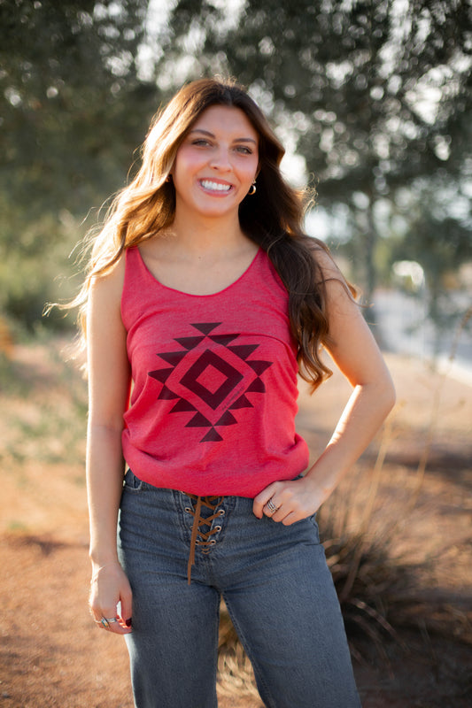 Red Aztec Tank