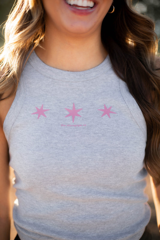 SMALL ONLY - Grey Star Tank