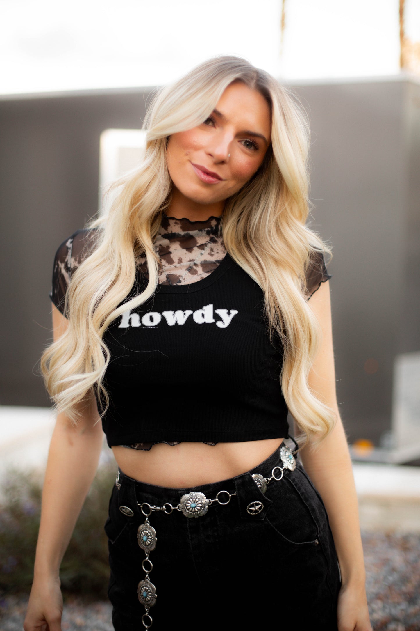 MEDIUM ONLY - Howdy Black Tank