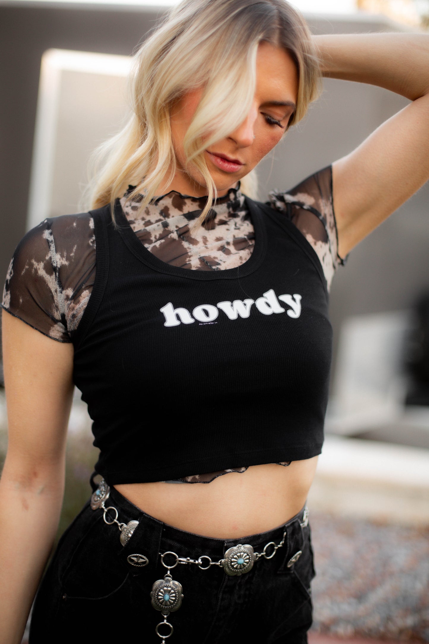 MEDIUM ONLY - Howdy Black Tank