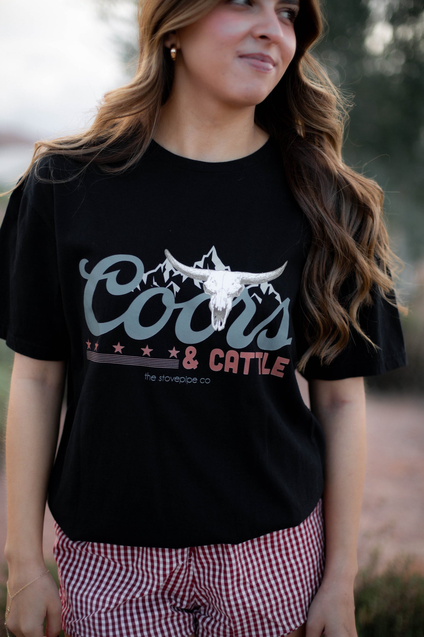 Black Coors & Cattle Tee