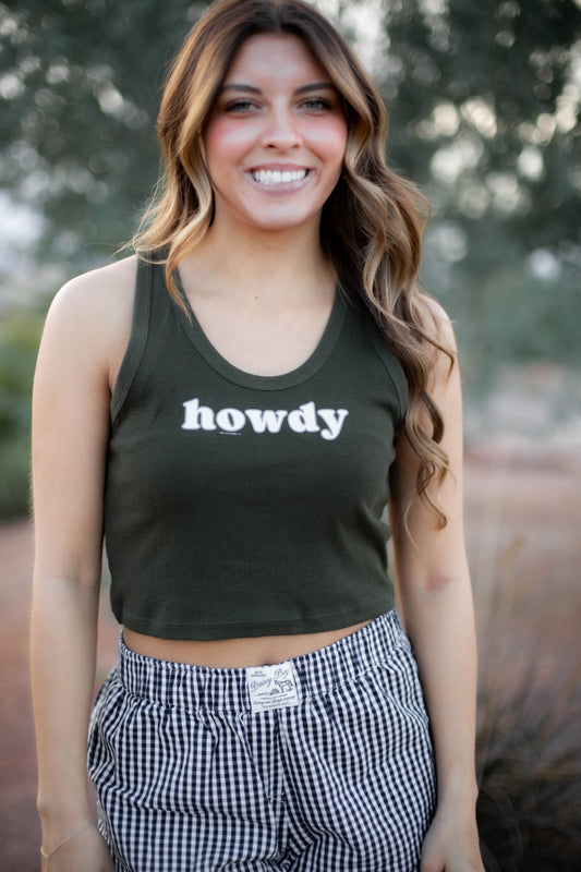 LARGE ONLY - Howdy Crop Tank