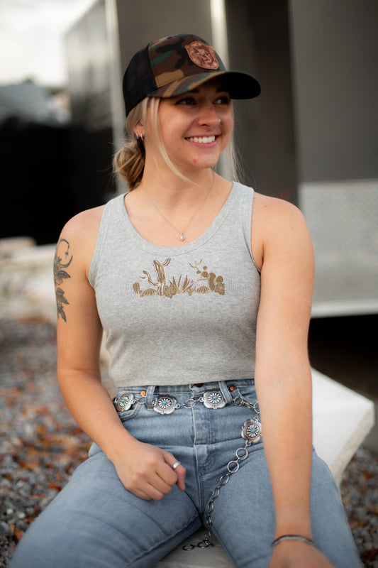 Grey Cactus Tank