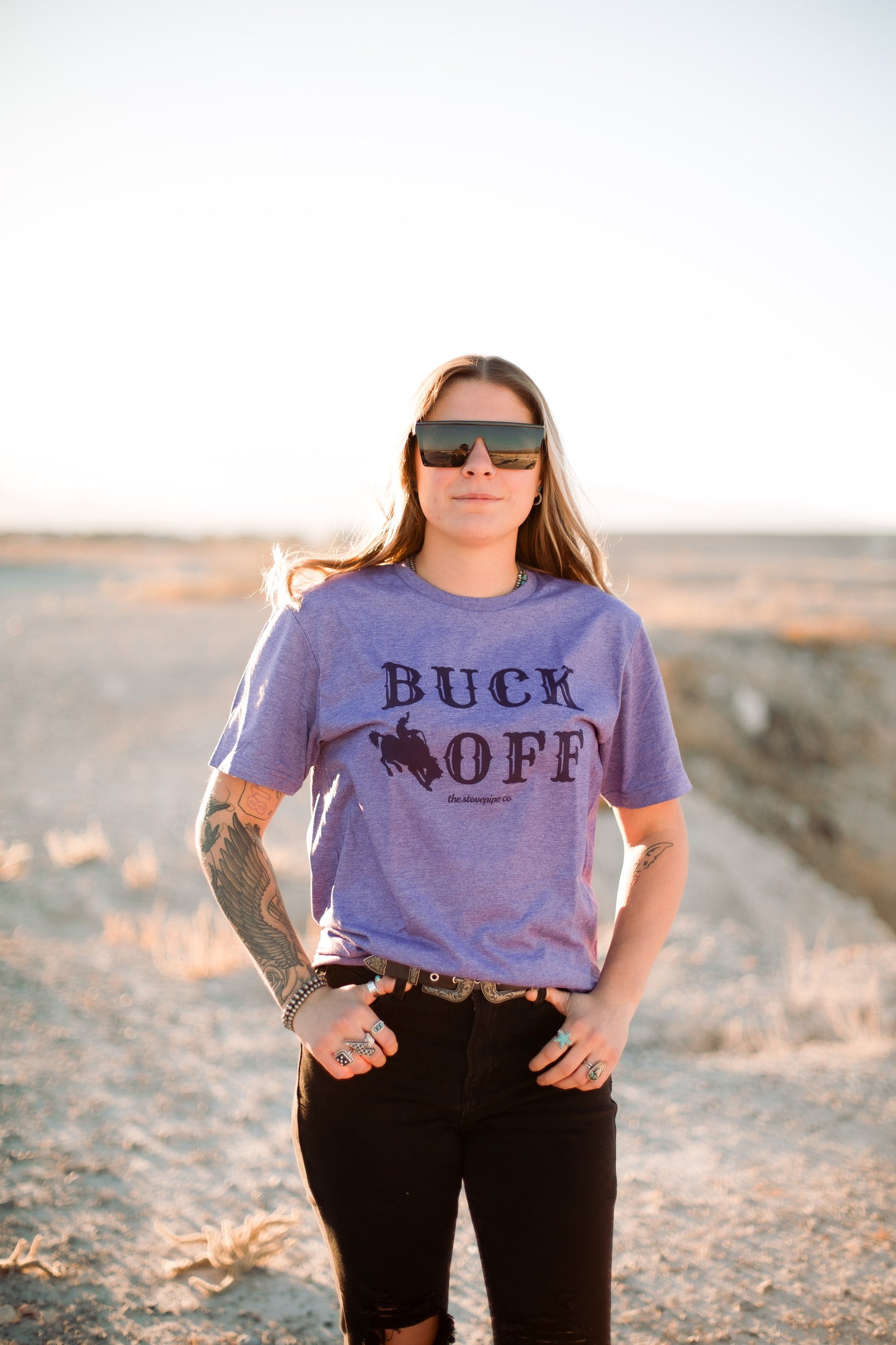 Purple Buck Off Tee