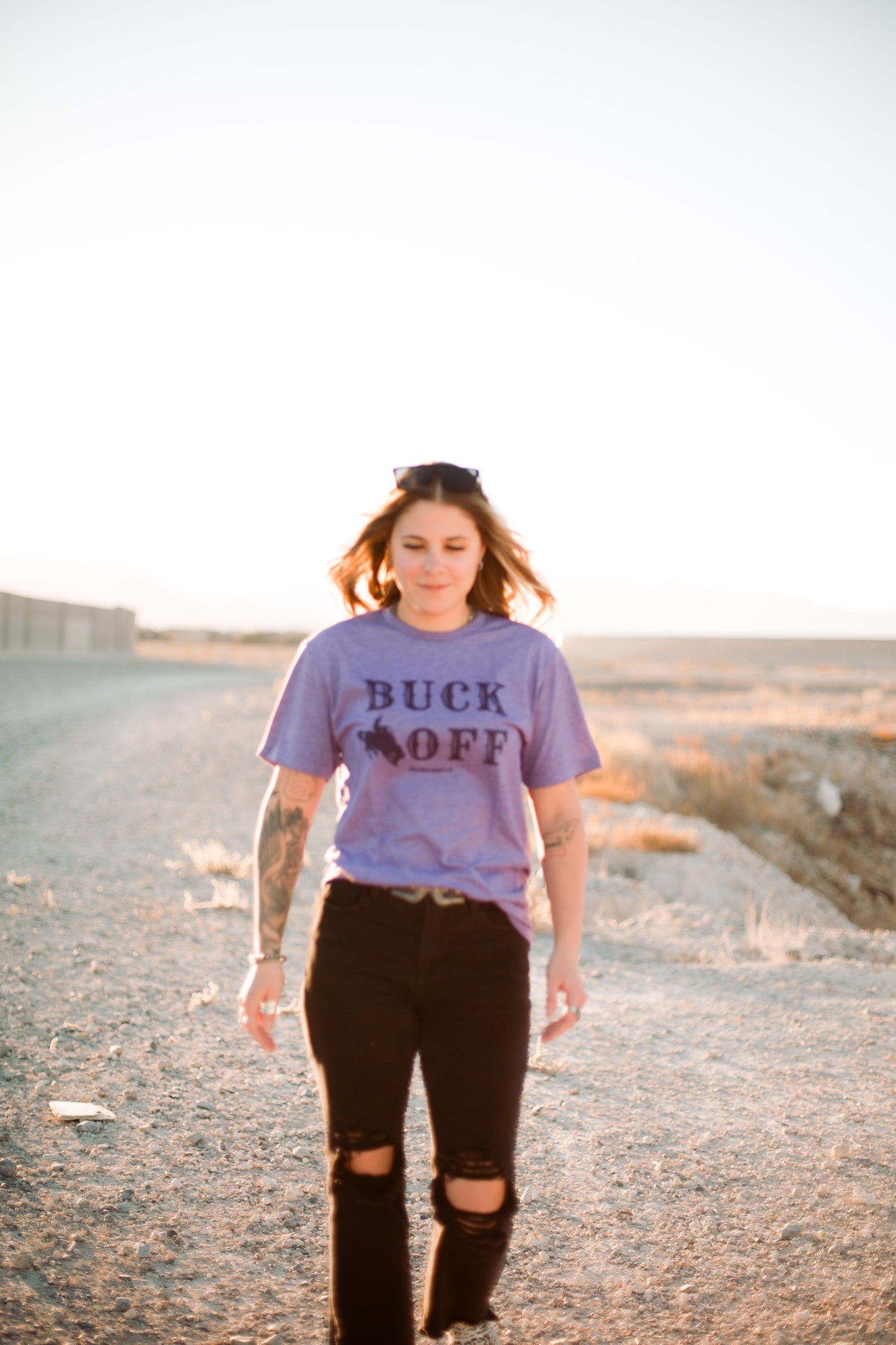 Purple Buck Off Tee