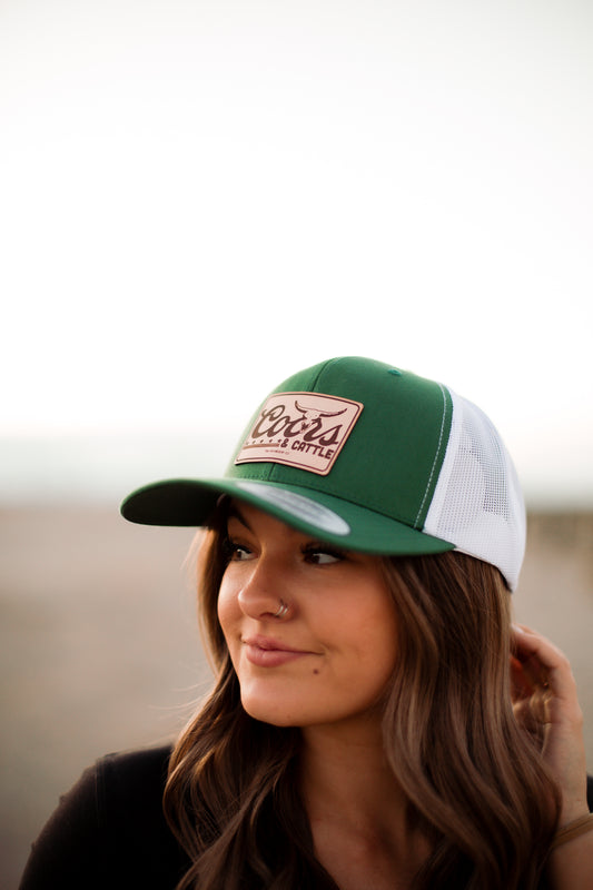 Green Coors & Cattle Hat