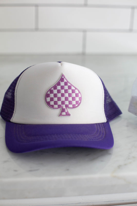 Purple Spade Hat