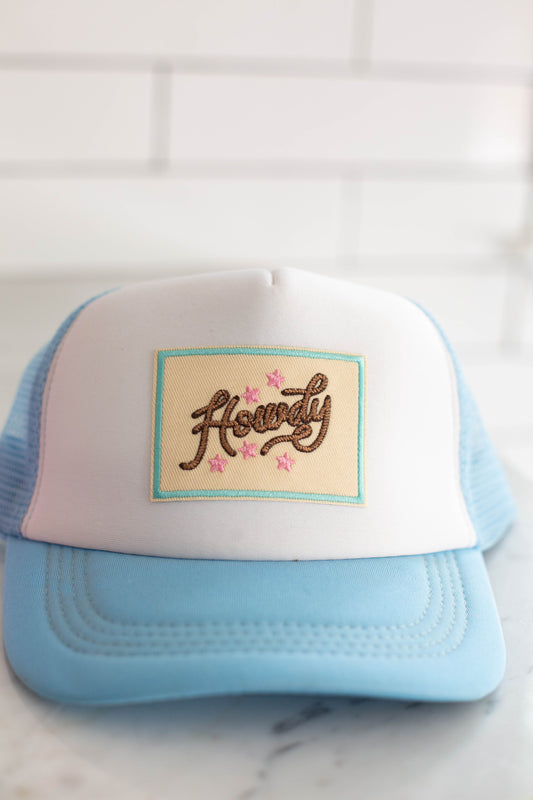 Blue & White Howdy Hat