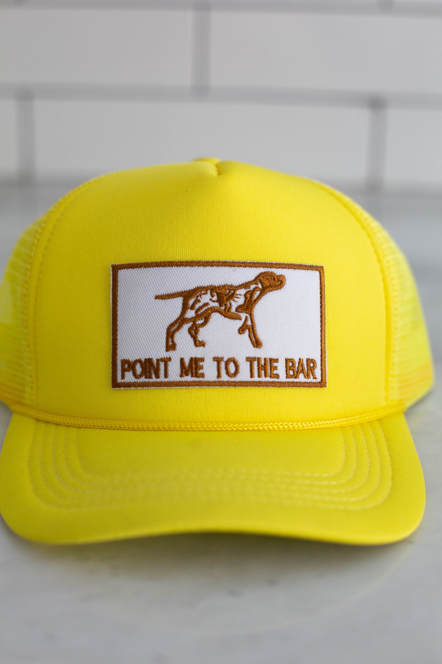 Yellow Point Me To The Bar Hat