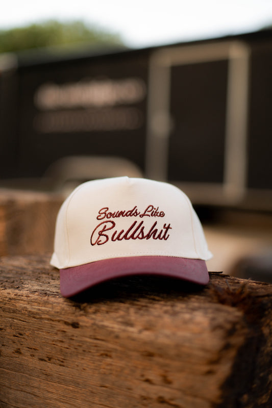 Sounds Like Bullshit Hat - Maroon