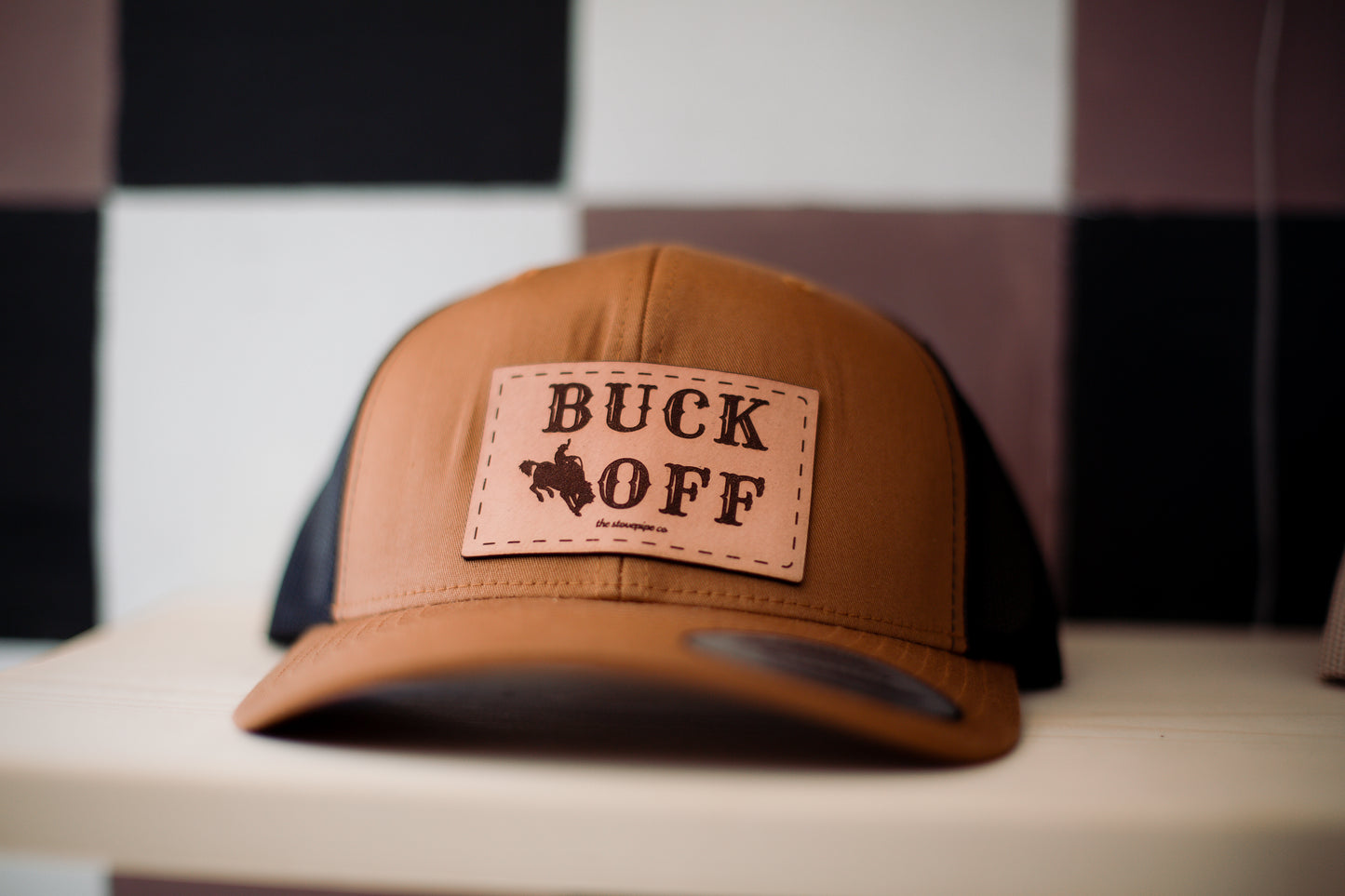 Light Brown Buck Off Hat