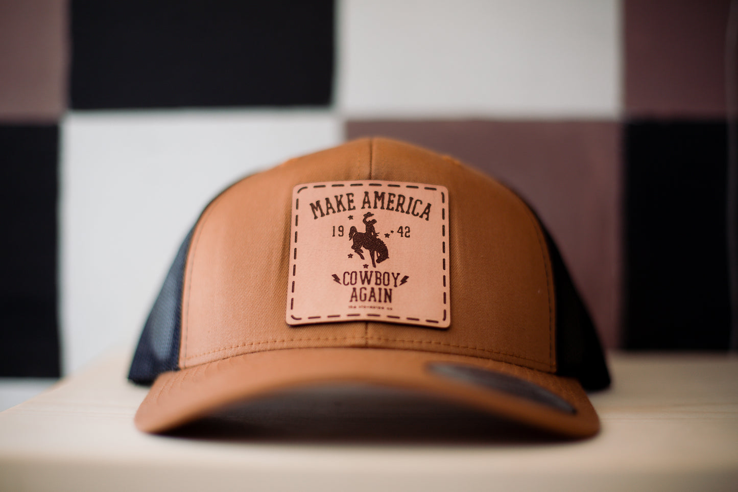 Brown Make America Cowboy Again Hat