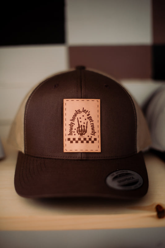 Brown Let's Get Rowdy Hat