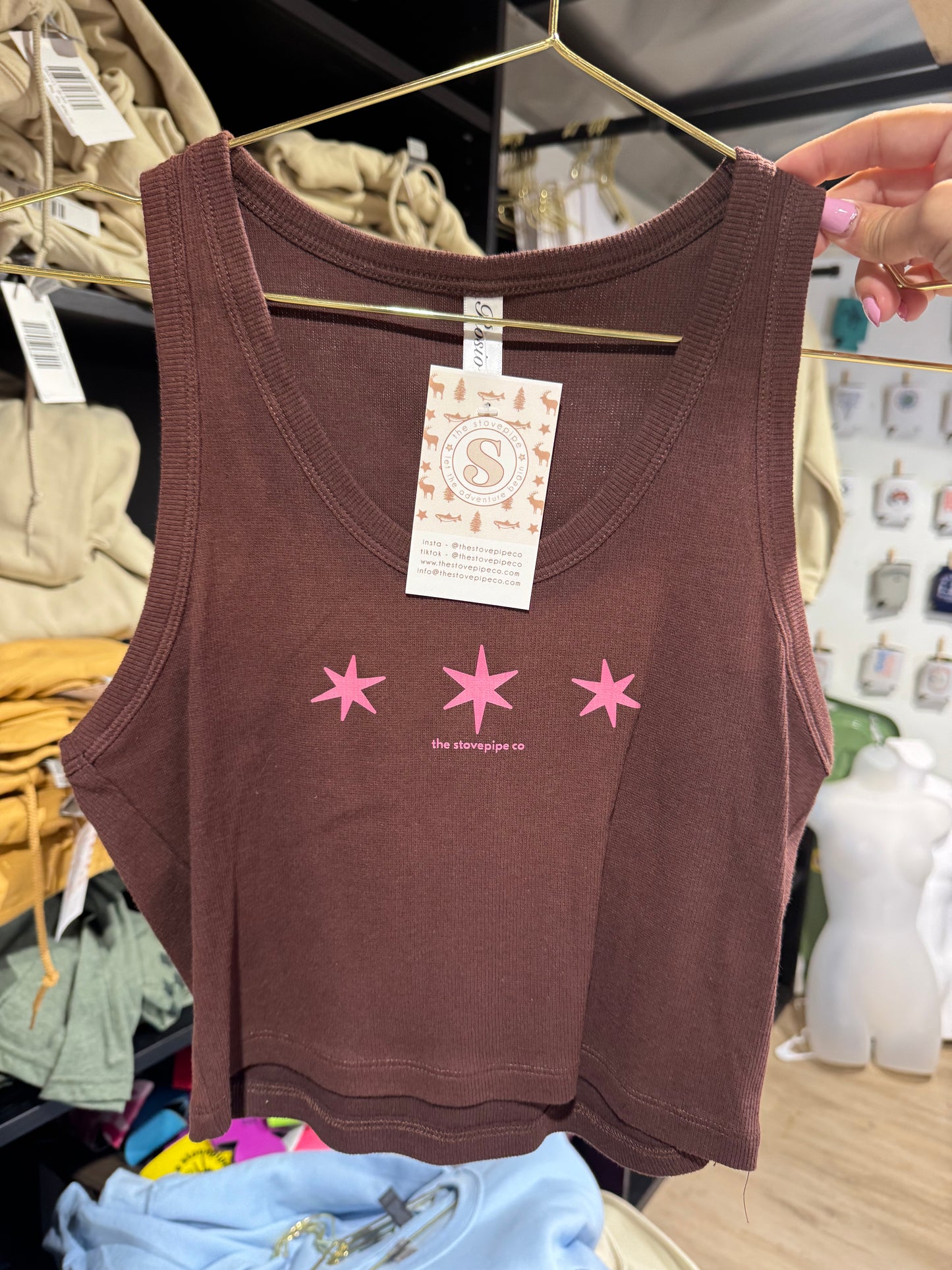Maroon Star Tank
