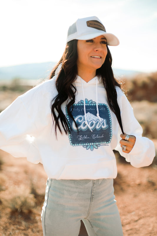 Turquoise Coors Hoodie