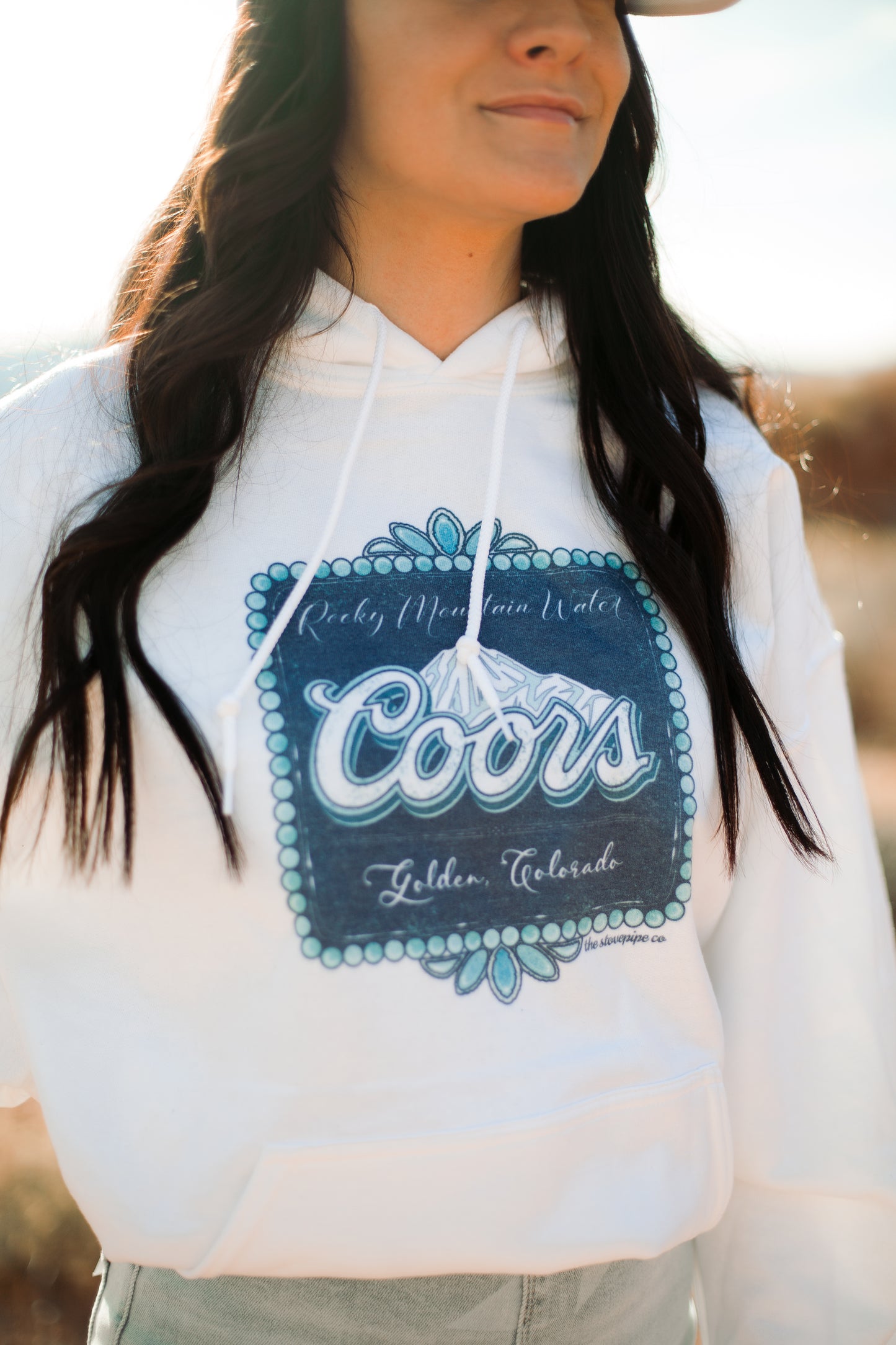 Turquoise Coors Hoodie