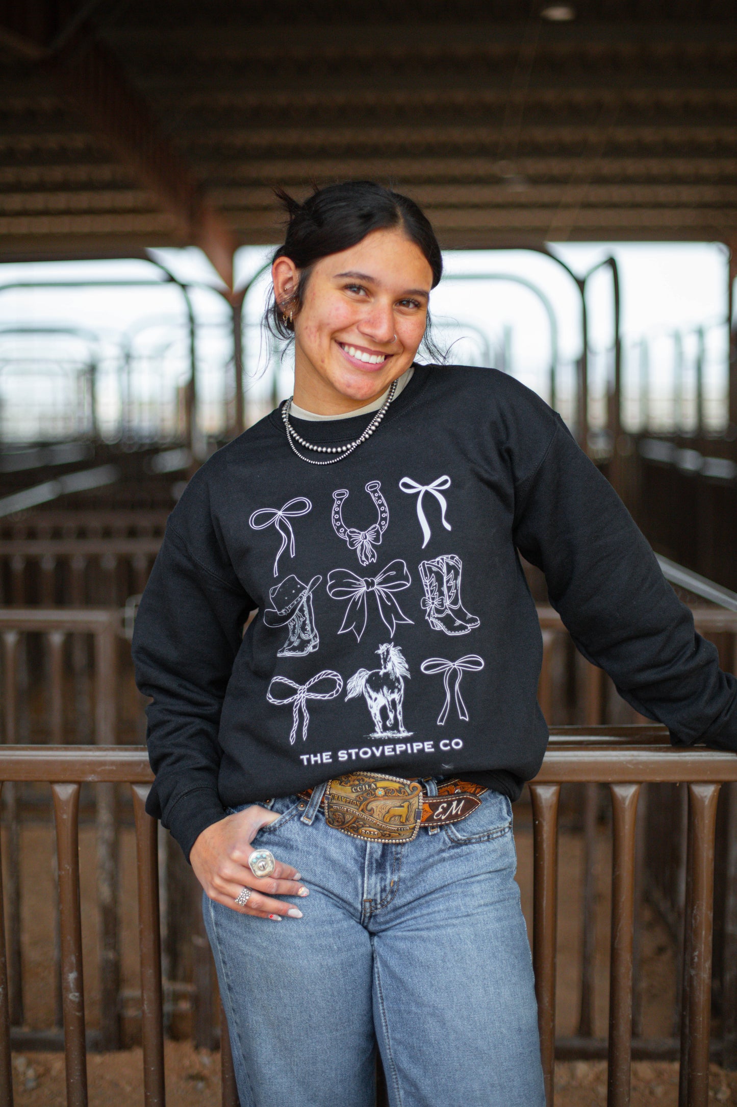 Bootlaced Crewneck