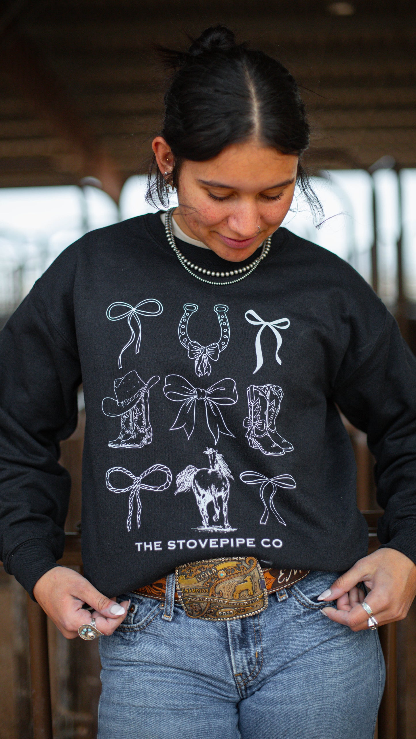Bootlaced Crewneck