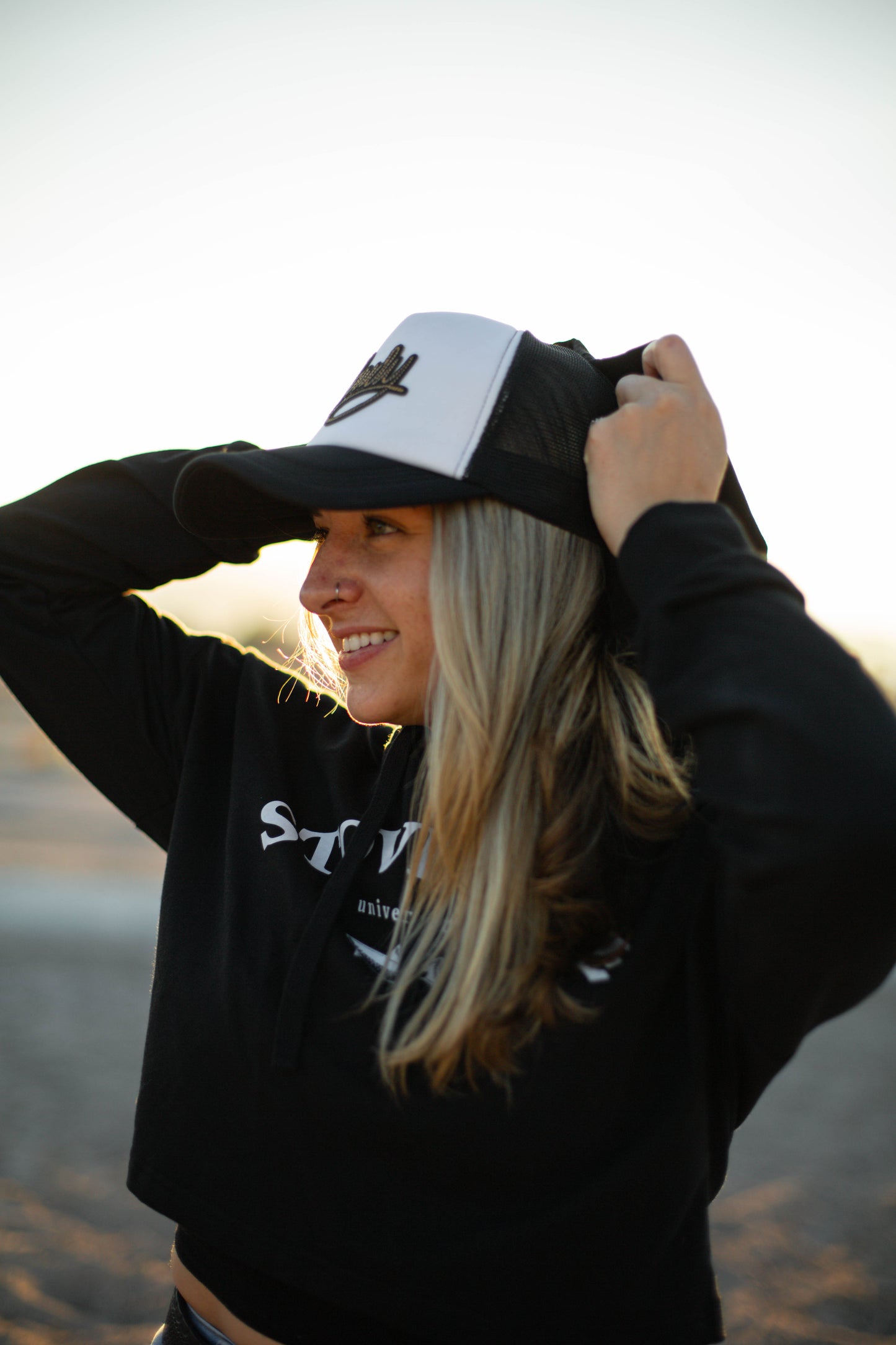 Stovepipe University Crop Hoodie
