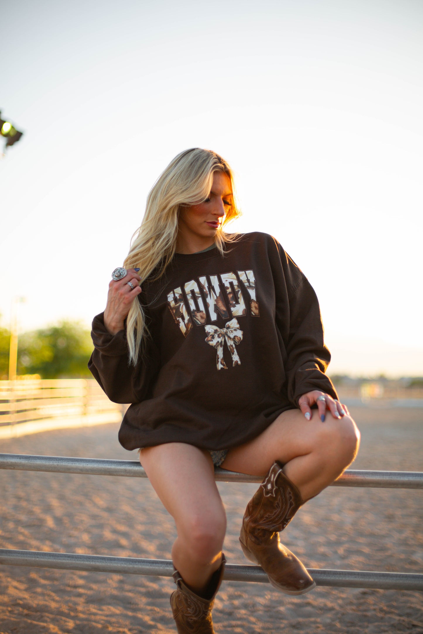 Howdy Camo Crewneck