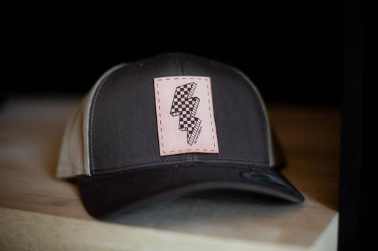 Brown Lightning Hat