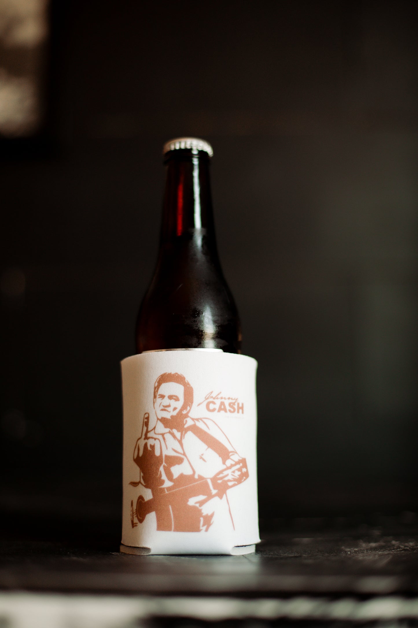 Johnny Cash Koozie