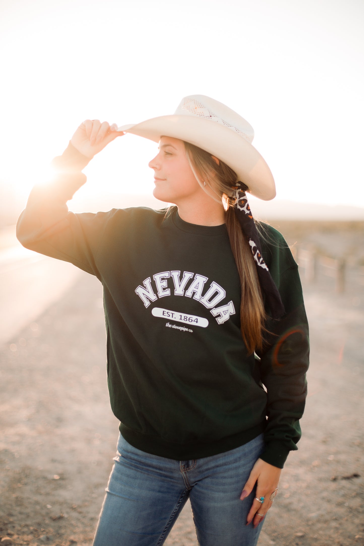 Forrest Green Nevada Crewneck