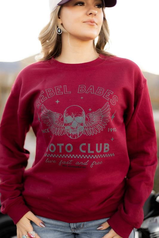Moto Babes Crewneck