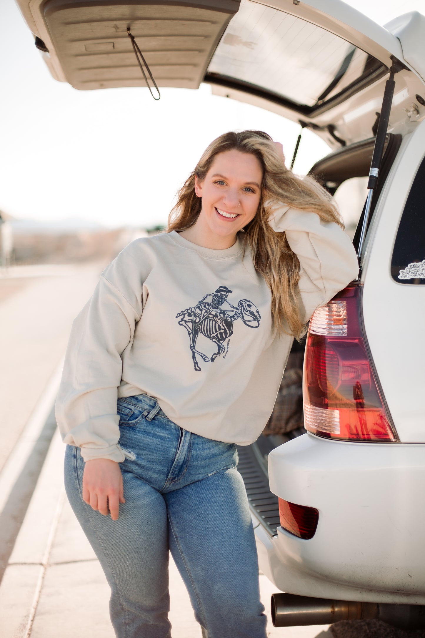 Cowboy Skeleton Crewneck